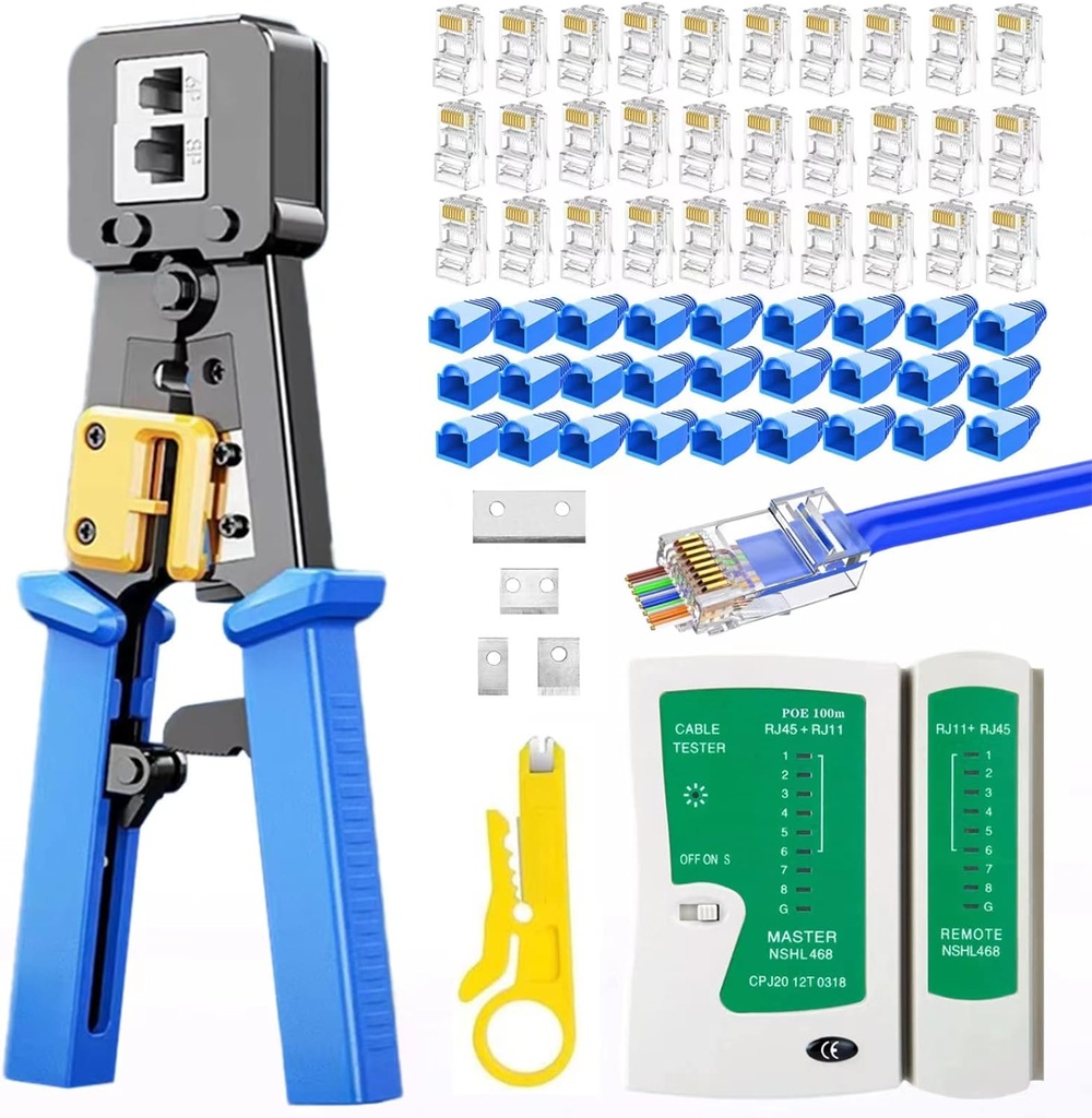 Crimping Tool, Cat5 Cat6 Ethernet Crimper