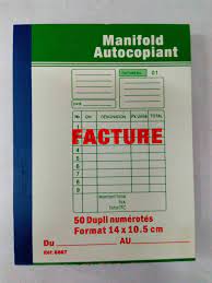 Facturier A5 50*2