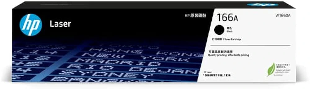 HP 166A Black  Laser Toner Cartridge