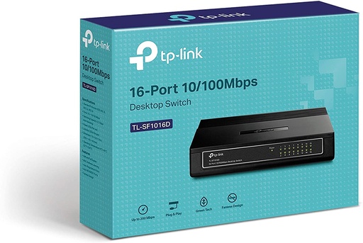 Switch 16 ports 10/100Mbps - Métallique & Rackable DES-1016D