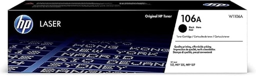 Cartouche de toner laser HP 106A, noir